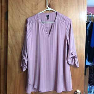 Dressy tunic top NEW  Maurice’s soft rose color